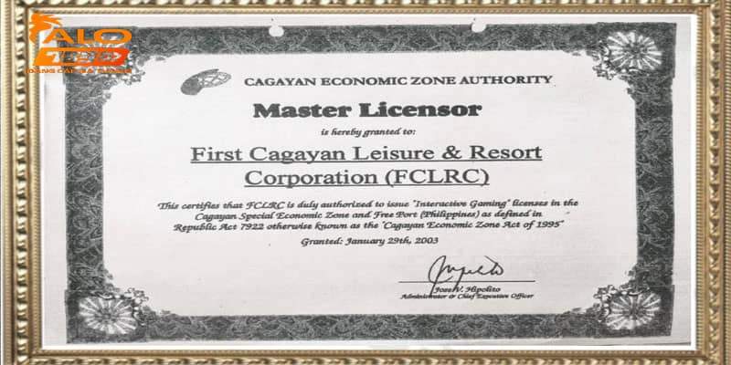 Ảnh giấy phép công nhận từ First Cagayan Ảnh giấy phép công nhận từ First Cagayan