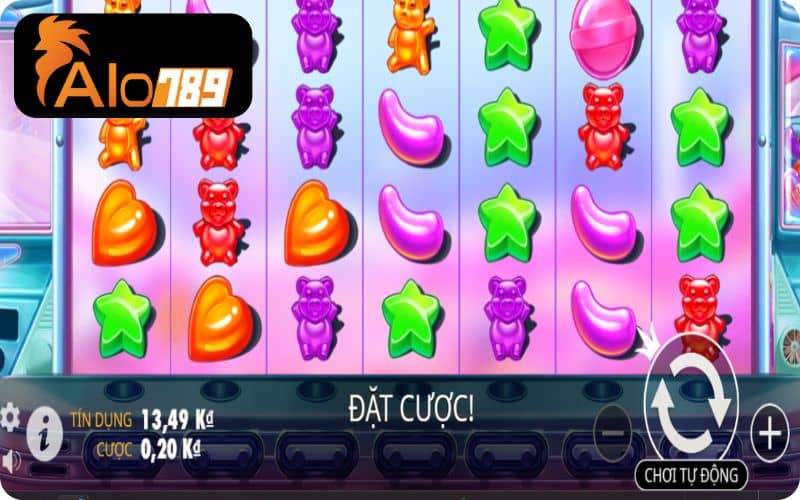Các nút chức năng của trò chơi nổ hũ Sugar Rush Các nút chức năng của trò chơi nổ hũ Sugar Rush