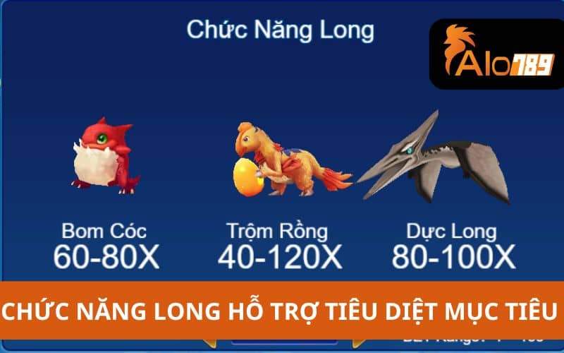 Chức năng long hỗ trợ tiêu diệt các mục tiêu Chức năng long hỗ trợ tiêu diệt các mục tiêu